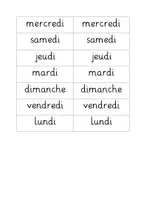 Vorschau - Merkblätter - Les jours de la semaine leçon - Seite 1