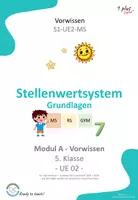 Vorschau - Unterrichtsreihen - Vorwissen - Grundlagen Stellenwertsystem - Deckblatt