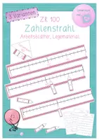 Vorschau - Arbeitsblätter - Zahlenstrahl ZR 100 - Legematerial und Arbeitsblätter - Deckblatt