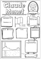 Vorschau - Arbeitsblätter - Steckbrief als Gemeinschaftsbild / kooperatives Poster über Claude Monet - Seite 2