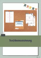Vorschau - Arbeitsblätter - Die Textilkennzeichnung (+Pflegekennzeichen) - Deckblatt