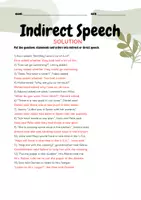 Vorschau - Arbeitsblätter - Indirect Speech: Arbeitsblatt - Seite 1