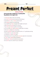 Vorschau - Arbeitsblätter - Present Perfect: Arbeitsblatt - Seite 1