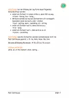 Vorschau - Merkblätter - Past Continuous/ Past Progressive Info Sheet - Seite 1
