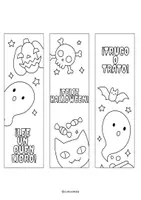 Vista previa - Manualidades / Dibujos para colorear - Marcapáginas monstruosos - página 1