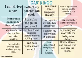 Vista previa - Juegos / Gamificación - Modals Bingo (can, could, should) - Fun ESL Classroom Game - página 1