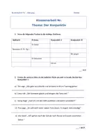 Vorschau - Test - Klassenarbeit zum Konjunktiv - Deckblatt