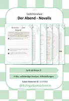 Vorschau - Unterrichtsreihen - Der Abend Novalis Romantik Gedichtanalyse - Seite 2