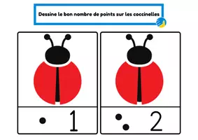 Aperçu - Feuilles d'exercices - Cartes des coccinelles - Page de couverture