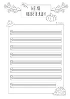 Vorschau - Arbeitsblätter - Schreibanlass Herbstferien – kreatives Schreiben – Lineatur 1. Klasse - Seite 2