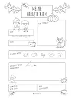 Vorschau - Mal- und Bastelvorlagen - Schreibanlass Herbstferien – kreatives Schreiben – Lineatur 4. Klasse - Seite 3