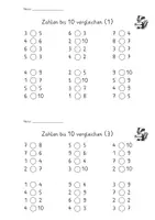 Vorschau - Arbeitsblätter - ZR 20 - Zahlen vergleichen - Seite 2
