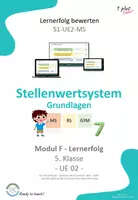Vorschau - Präsentationen/Tafelbilder - Lernerfolg bewerten - Grundlagen Stellenwertsystem - Deckblatt