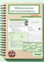 Vorschau - Arbeitsblätter - DNA-Isolierung: Demonstrations- und Schülerversuch - Deckblatt