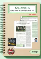 Vorschau - Arbeitsblätter - Genetik: Arbeit der Kriminalistik - Deckblatt