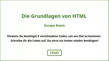 Vorschau - Interaktives Material - Escaperoom HTML (PowerPoint-Format) - Seite 1