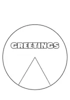 Vista previa - Manualidades / Dibujos para colorear - GREETINGS - Saludos en inglés. - página 1
