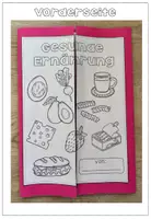 Vorschau - Arbeitsblätter - Gesunde Ernährung - Lapbook - Bastelvorlage mit alternativen Vorlagen - Seite 2