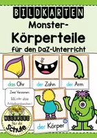 Vorschau - Bildkarten - Bildkarten - Monster-Körperteile (DaF/DaZ) - Deckblatt