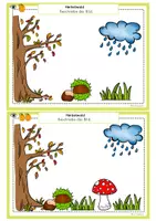 Vorschau - Unterrichtsreihen - Hörverstehen Herbst Partnerarbeit, Zuhören, Bilder beschreiben, Grundschule, DaZ - Seite 3