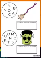 Vista previa - Unidades / Secuencias / Situaciones de Aprendizaje - FORMAR PALABRAS - versión HALLOWEEN - página 3