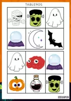 Vista previa - Unidades / Secuencias / Situaciones de Aprendizaje - BINGO versión HALLOWEEN - página 1