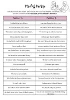 Vorschau - Arbeitsblätter - Tandembogen - Modal Verbs (can, must, have to, allowed to) - Deckblatt