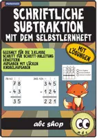 Vorschau - Arbeitsblätter - Schriftliche Subtraktion - Das Selbstlernheft (Einstieg in die schriftliche Subtraktion) - Deckblatt