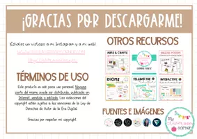 Vista previa - Unidades / Secuencias / Situaciones de Aprendizaje - BOHO WOODLAND - Bilingual DECOR PACK - Pack de decoración - página 1