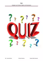 Vorschau - Arbeitsblätter - Quiz - Aufgaben zum Knobeln, Rätseln und Kombinieren - Deckblatt
