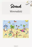 Vorschau - Bildkarten - Strand - Wimmelbild - Deckblatt