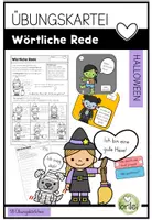 Vorschau - Arbeitsblätter - Wörtliche Rede - Einführung - Arbeitsblätter Halloween - Deckblatt