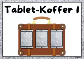 Vorschau - Mal- und Bastelvorlagen - Tablet-Koffer 1 silber, Plakat - Deckblatt