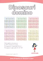 anteprima - Esercizi - Gioco del Domino dei Dinosauri - Pagina 1