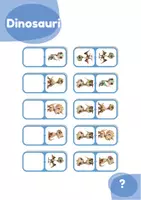 anteprima - Esercizi - Gioco del Domino dei Dinosauri - Pagina 2