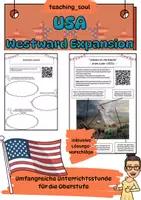 Vorschau - Stundenentwürfe - USA - Westward Expansion - Manifest Destiny - Unterrichtsentwurf - Deckblatt