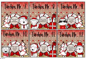 Vorschau - Bildkarten - Rubbellos-Adventskalender (mit Klassenaktionen & Blankoversion) - Seite 3