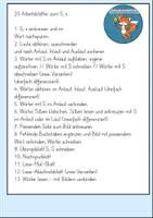 Vorschau - Arbeitsblätter - Arbeitsblätter Buchstabe S Druckschrift Wochenplan Buchstabeneinführung - Seite 1