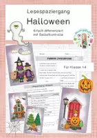 Vorschau - Arbeitsblätter - Materialpaket / Bundle: Halloween - Seite 1