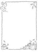 Vorschau - Arbeitsblätter - Briefpapier Herbst - Schreibrahmen - Deckblatt