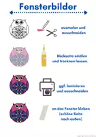Vorschau - Mal- und Bastelvorlagen - Eulen-Mandalas, Fensterbilder, differenziert #silvesterknaller25 - Seite 2