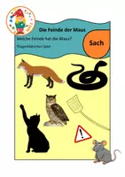 Vorschau - Spiele - Die Maus_Die Feinde-Fliegenklatschenspiel - Deckblatt