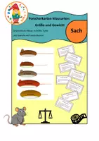 Vorschau - Bildkarten - Die Maus_Größe & Gewicht mit Forscheraufträge - Deckblatt