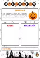 Vista previa - Hojas de trabajo - Problemas matemáticos de Halloween - página 3