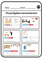 Vorschau - Arbeitsblätter - Addition im ZR 10 - Übungsheft zum Plusrechnen bis 10 - Seite 2