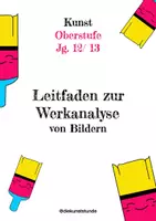 Vorschau - Arbeitsblätter - Leitfaden zur Werkanalyse von Bilder - Deckblatt