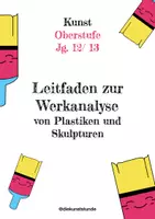 Vorschau - Arbeitsblätter - Leitfaden zur Werkanalyse von Plastiken und Skulpturen - Deckblatt