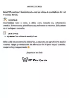 Vista previa - Refuerzo / NEE / Materiales de apoyo - BANDERINES TABLAS DE MULTIPLICAR - página 2
