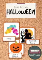 Vorschau - Bildkarten - Halloween- Picture + Word Cards - Deckblatt