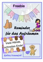 Vorschau - Poster - Reminder für das Aufräumen (Viele Hände, schnelles Ende) - Deckblatt